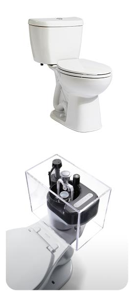 A 08 Gpf Single Flush Stealth® Toilet Elongated Niagara