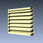 Fixed Formed Metal Drainable Louvers