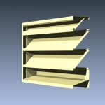 Fixed Formed Metal Drainable Louvers