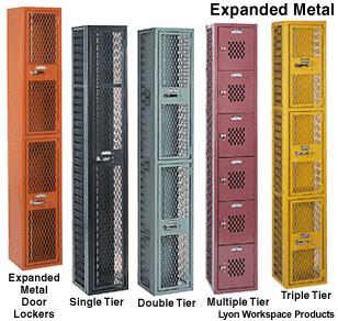 expanded metal lockers