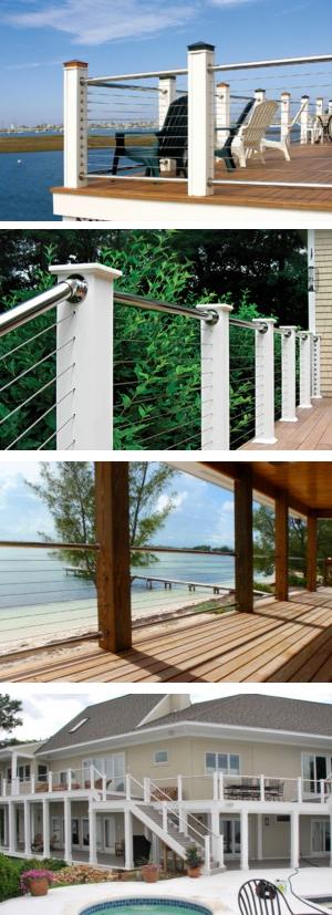 RailEasy™ Nautilus Cable Railing With Stainless Rails – Atlantis Rail ...