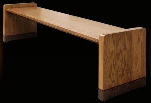 Solid Oak Courtroom Benches