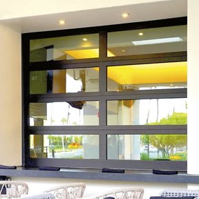 VertiStack® Clear Full-View Stacking Sectional Door