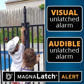 MagnaLatch® ALERT Top Pull Gate Latch