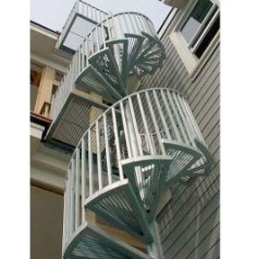 Galvanized Steel Spiral Stairs