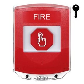 GF Fire Alarm Push Button with Shield, No Camera - GFA2FR-EN
