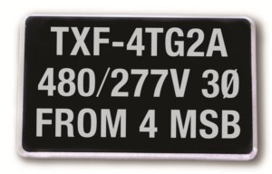 MS-215 Max-Tek Equipment Sign