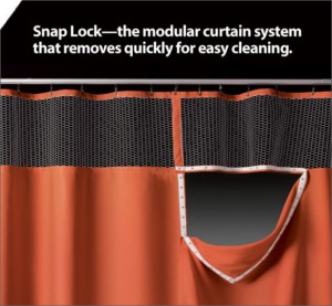 Snap-Lock Cubicle Curtains