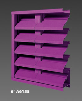6" A6155 Drainable Louver