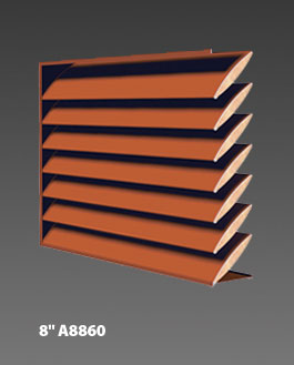 8" A8860 Acoustical Louvers