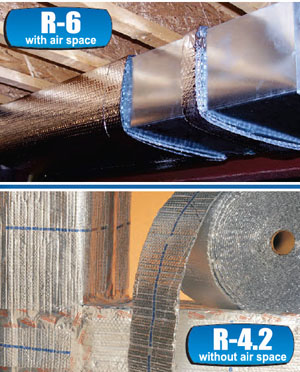 rFOIL™ R-4.2 and R-6 Reflective Duct Wrap Insulation