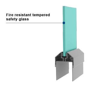 PYROSWISS 20 in VDS HM - Fire Rated Glass in VDS Hollow Metal Doors