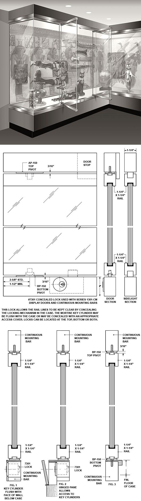 1301CM Display Case Doors Blumcraft of Pittsburgh Sweets