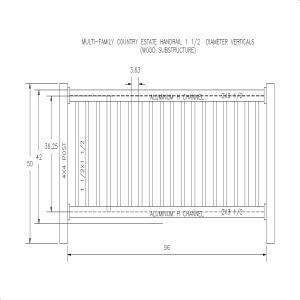 CAD details from Country Estate Fence, Deck and Railing – Sweets