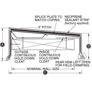 PAC-Continuous Cleat Coping – Petersen Aluminum Corporation - Sweets