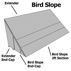 Bird Slope exclusion system completely protects ledges against all ...