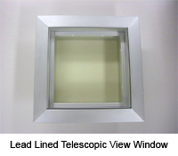 Lead Lined Telescopic View Windows