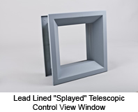 Lead Lined Telescopic View Windows