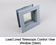 Lead Lined Telescopic View Windows