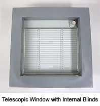Lead Lined Telescopic View Windows