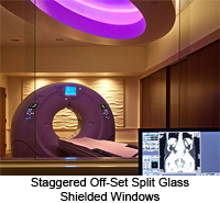 Lead Lined Telescopic View Windows