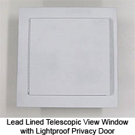 Lead Lined Telescopic View Windows