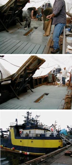 Alaskan Crab Fishing Boat Docked For Makeover