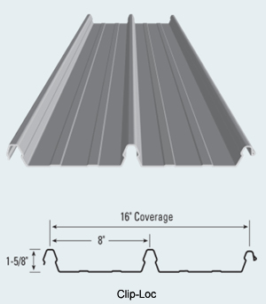 Clip-Loc Structural Standing Seam Metal Roof Panel – Metal Sales ...