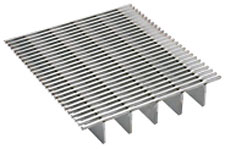 STAINLESS STEEL FOOT GRATINGS FOR HIGH TRAFFIC ENTRYWAYS: SERIES 500