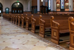 Solid Oak Church Pews