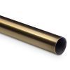 Bar Foot Rail Tubing - Satin Brushed Brass - 1.5 OD