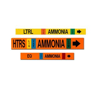 Self-Adhesive Ammonia Pipe Markers MS-900 Ammonia Markers