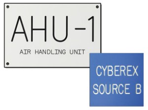 Engraved Plastic Equipment Signs