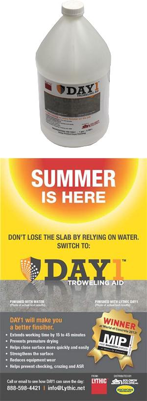 Lythic Day1 Colloidal Silica-Based Troweling Aid