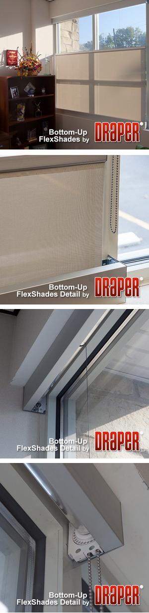 Bottom-Up Flex Shade - Manual / Motorized Operation