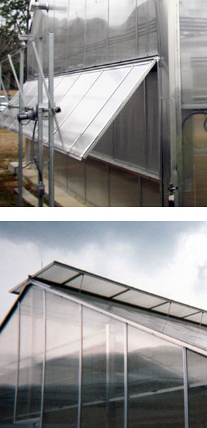 Greenhouse Roof and Wall Vents