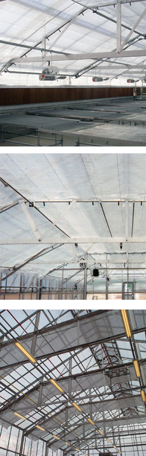 Greenhouse Sun Control Energy Curtain