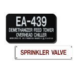 Marking Services, Inc. - Enameled Aluminum Equipment Tags