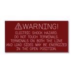 Marking Services, Inc. - Engraved Plastic "Warning" Solar Placards