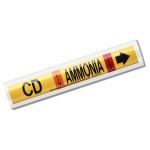 Marking Services, Inc. - MS-995 Yellow Carrier Ammonia Pipe Markers