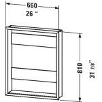 Duravit USA, Inc. - Light and Mirrors - Recess Frame for LM Mirror Cabinet #LM9875