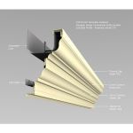 Southern Aluminum Finishing Co., Perimeter Systems - Designer 200 Series Extruded Gutters - Model 210