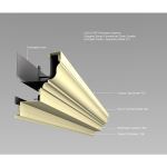 Southern Aluminum Finishing Co., Perimeter Systems - Designer 200 Series Extruded Gutters - Model 214