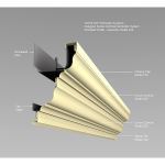 Southern Aluminum Finishing Co., Perimeter Systems - Designer 200 Series Extruded Gutters - Model 220