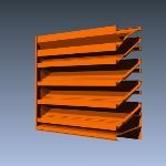 Industrial Louvers, Inc. - Model 653XPDC 6 Inch Hurricane/Florida Approved Louvers
