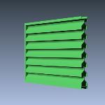 Industrial Louvers, Inc. - Model 236 Sightproof Thinline Fixed Non-Drainable Louvers
