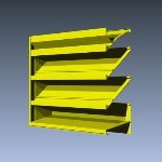 Industrial Louvers, Inc. - MODEL 658XP Fixed Drainable Extruded Aluminum Louvers