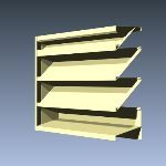 Industrial Louvers, Inc. - Model 608SXP Fixed Formed Drainable Louvers