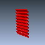 Industrial Louvers, Inc. - Model 250 XPI 2 Inch Extruded Aluminum Inverted Blades