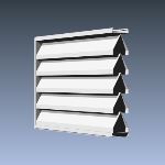 Industrial Louvers, Inc. - Model 435 4 Inch Extruded Sightproof Louvers